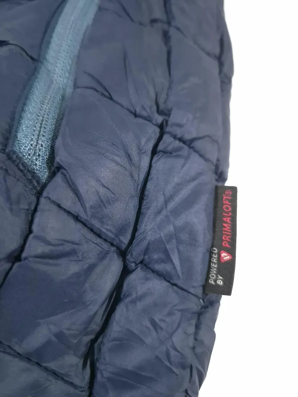The North Face Jacket Mens Small Blue Primaloft Puffer Full Zip Lightweight